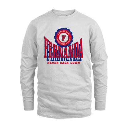 Your Name Never Back Down Shirt FERNANDA M1-33