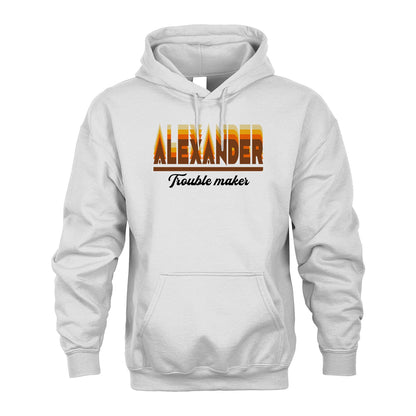 Your Name Trouble Maker Funny Shirt ALEXANDER M1-34