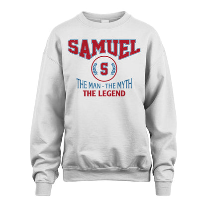 The Man The Myth The Legend Jet Style Shirt SAMUEL M1-9