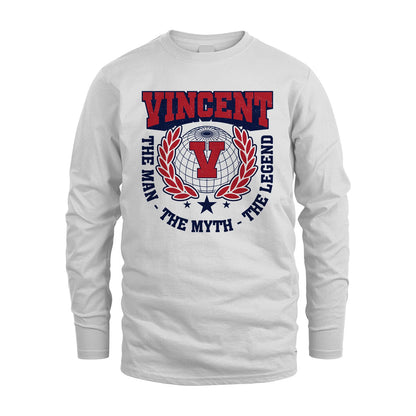The Man The Myth The Legend Logo Shirt VINCENT M1-30