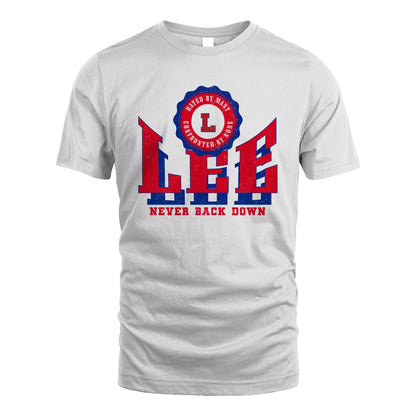 Your Name Never Back Down Shirt LEE M1-33