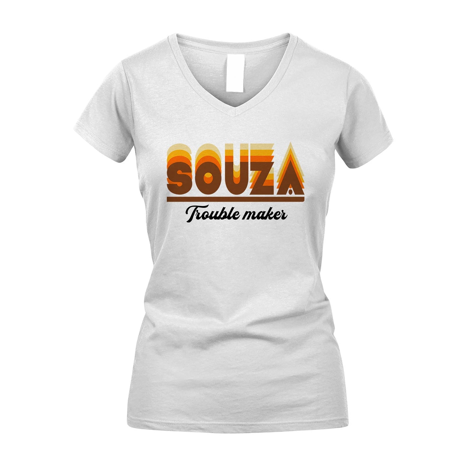 Your Name Trouble Maker Funny Shirt SOUZA M1-34