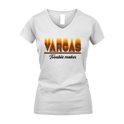 Your Name Trouble Maker Funny Shirt VARGAS M1-34