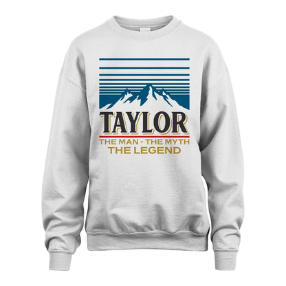 The Man The Myth The Legend Vintage Mountain Shirt TAYLOR M1-19