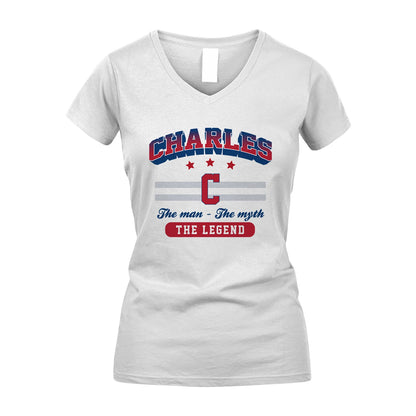 The Man The Myth The Legend With Your Name Shirt CHARLES M1-35