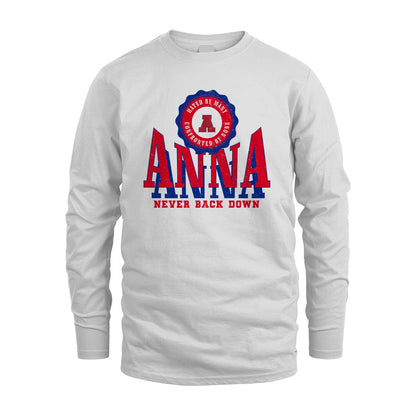 Your Name Never Back Down Shirt ANNA M1-33