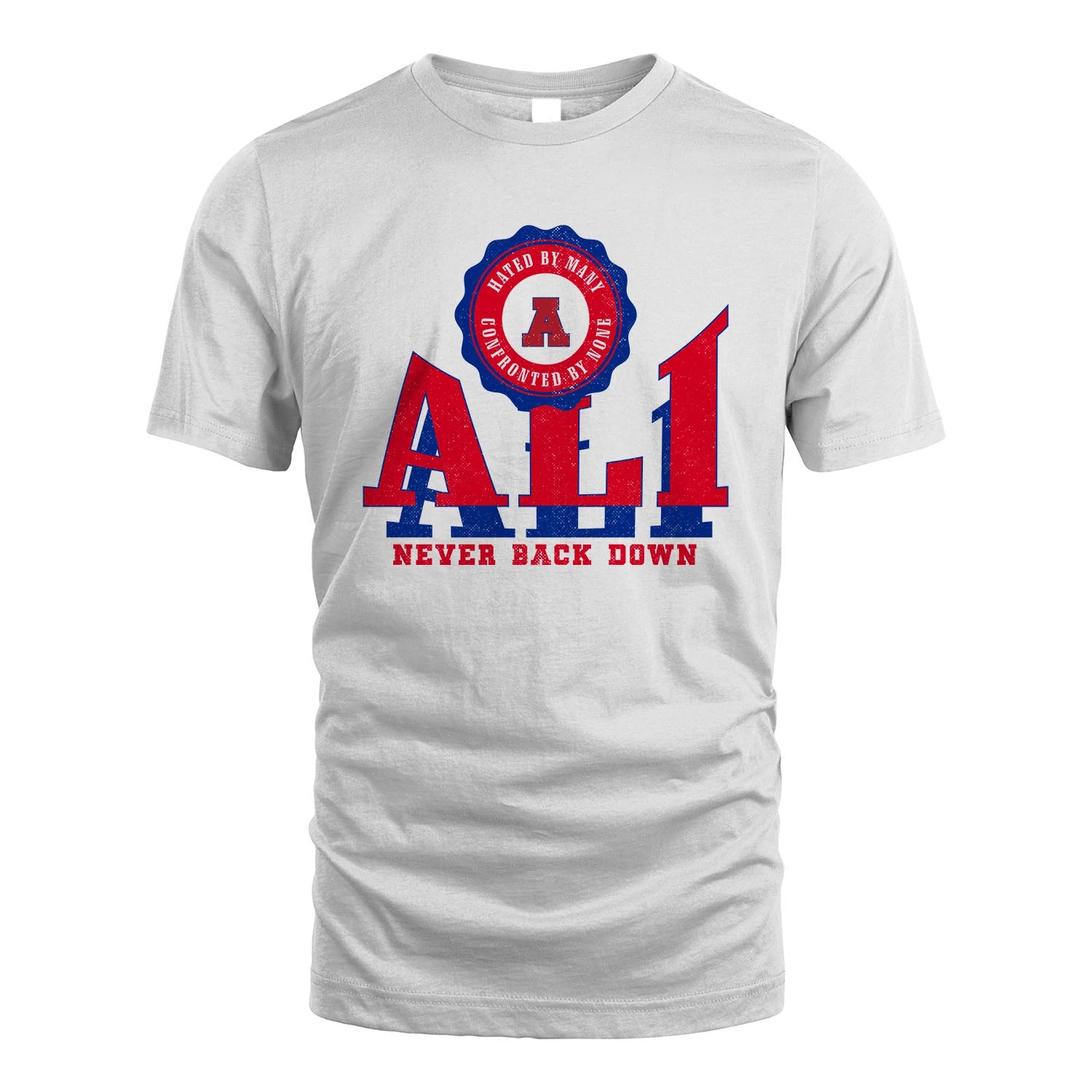 Your Name Never Back Down Shirt ALI M1-33