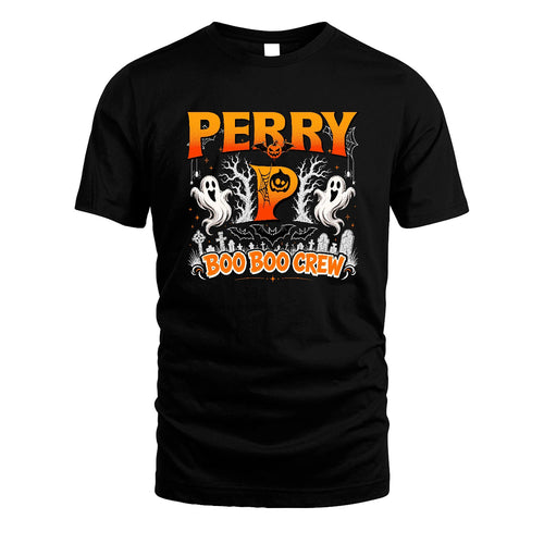 Boo Boo Crew Halloween Custom Name Shirt PERRY M1-28