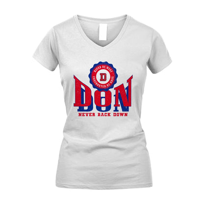 Your Name Never Back Down Shirt DON M1-33