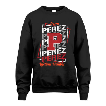 Team Your Name Lifetime Member Sporty Shirt PEREZ M1-25