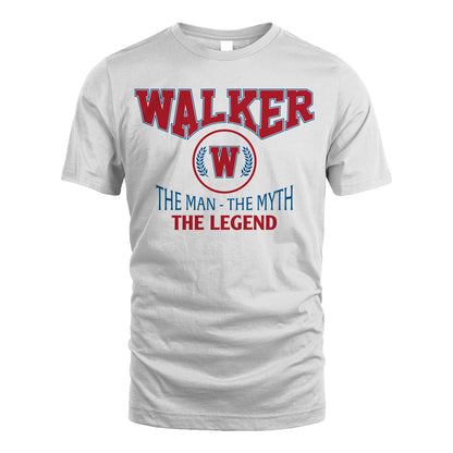 The Man The Myth The Legend Jet Style Shirt WALKER M1-9