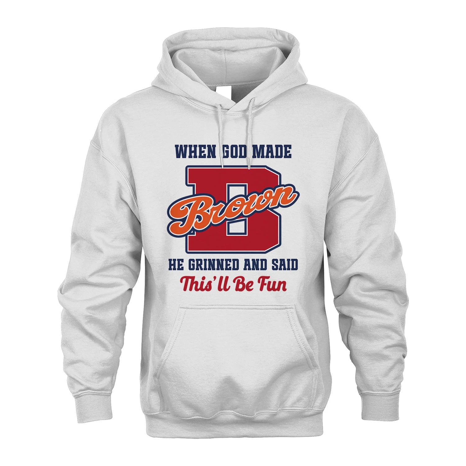 God Made Your Name Custom Shirt BROWN M1-16