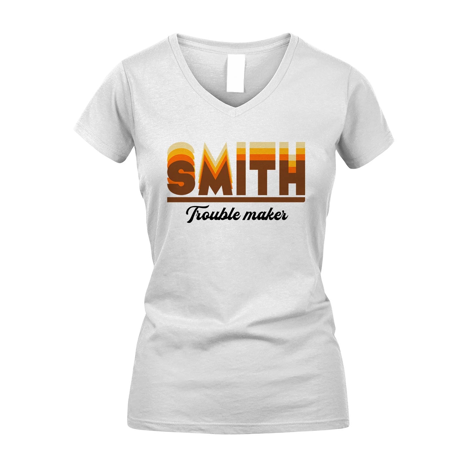 Your Name Trouble Maker Funny Shirt SMITH M1-34