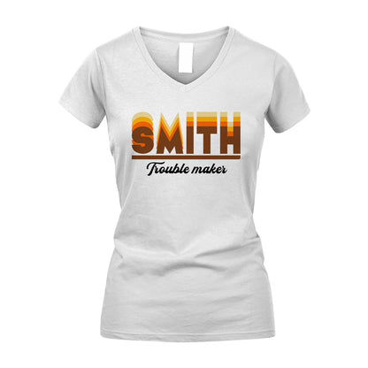 Your Name Trouble Maker Funny Shirt SMITH M1-34