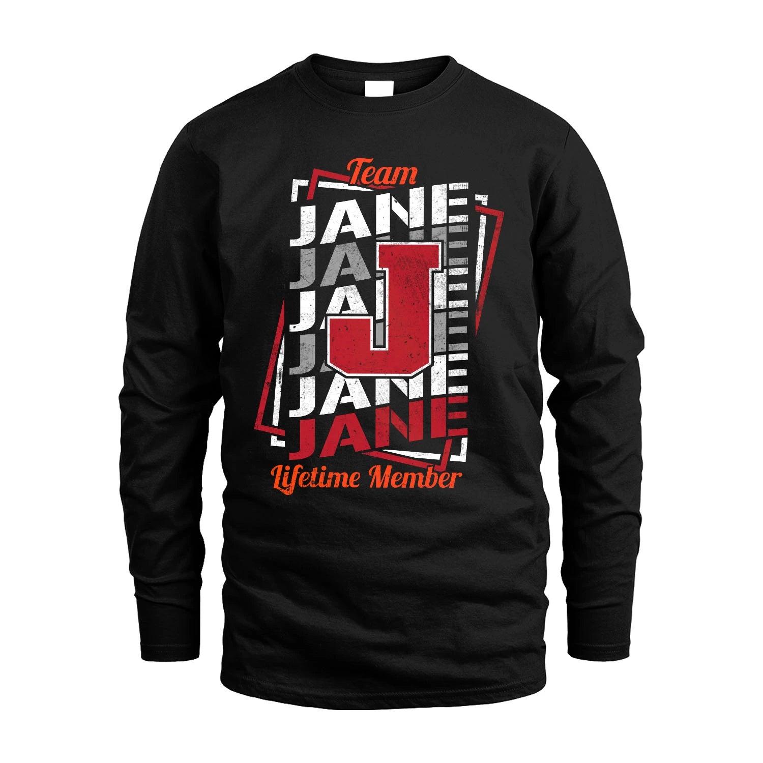 Team Your Name Lifetime Member Sporty Shirt JANE M1-25