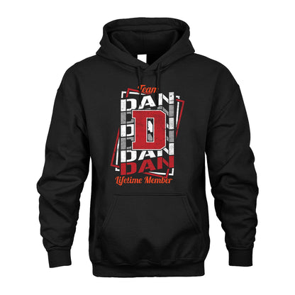 Team Your Name Lifetime Member Sporty Shirt DAN M1-25