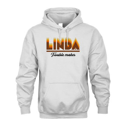 Your Name Trouble Maker Funny Shirt LINDA M1-34