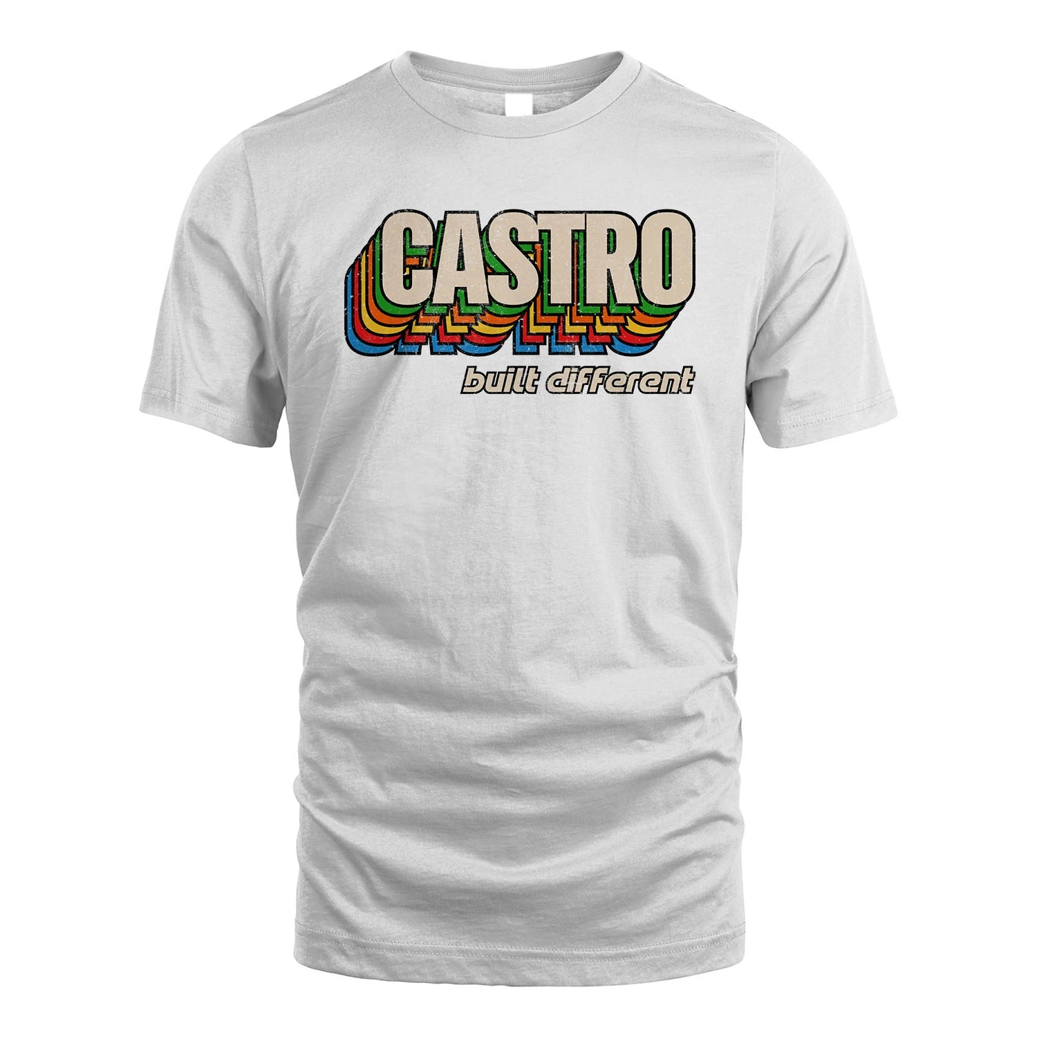 Your Name Built Different Retro Shirt CASTRO M1-26