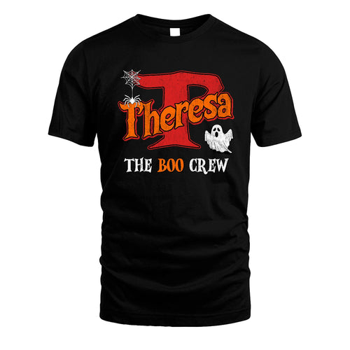 The Boo Crew Halloween Custom Name Shirt THERESA M1-22