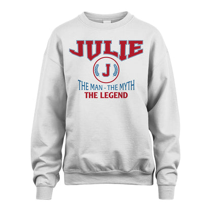 The Man The Myth The Legend Jet Style Shirt JULIE M1-9