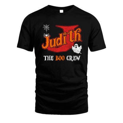 The Boo Crew Halloween Custom Name Shirt JUDITH M1-22
