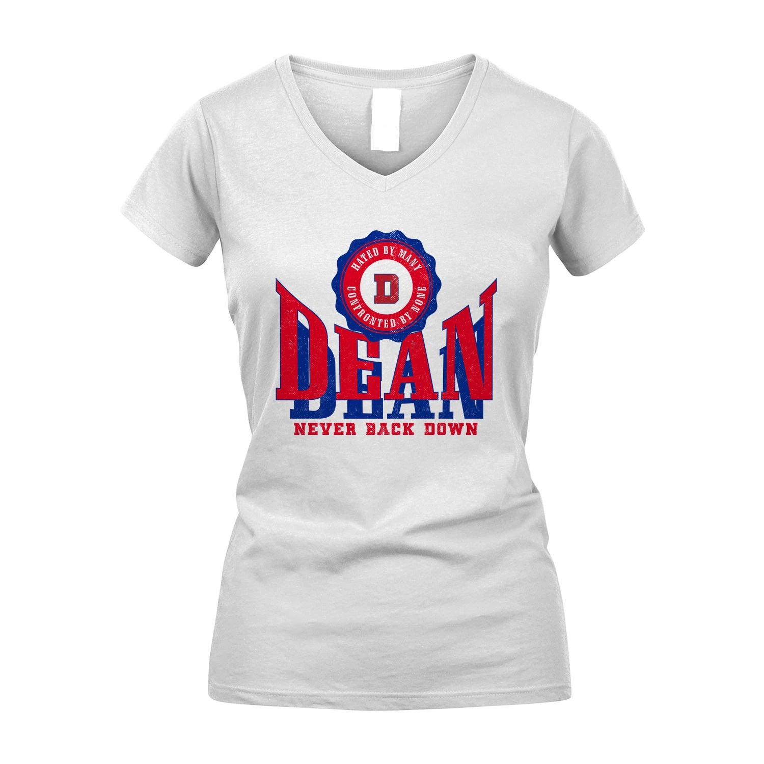 Your Name Never Back Down Shirt DEAN M1-33