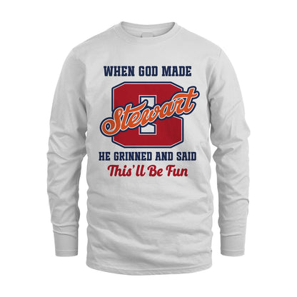 God Made Your Name Custom Shirt STEWART M1-16