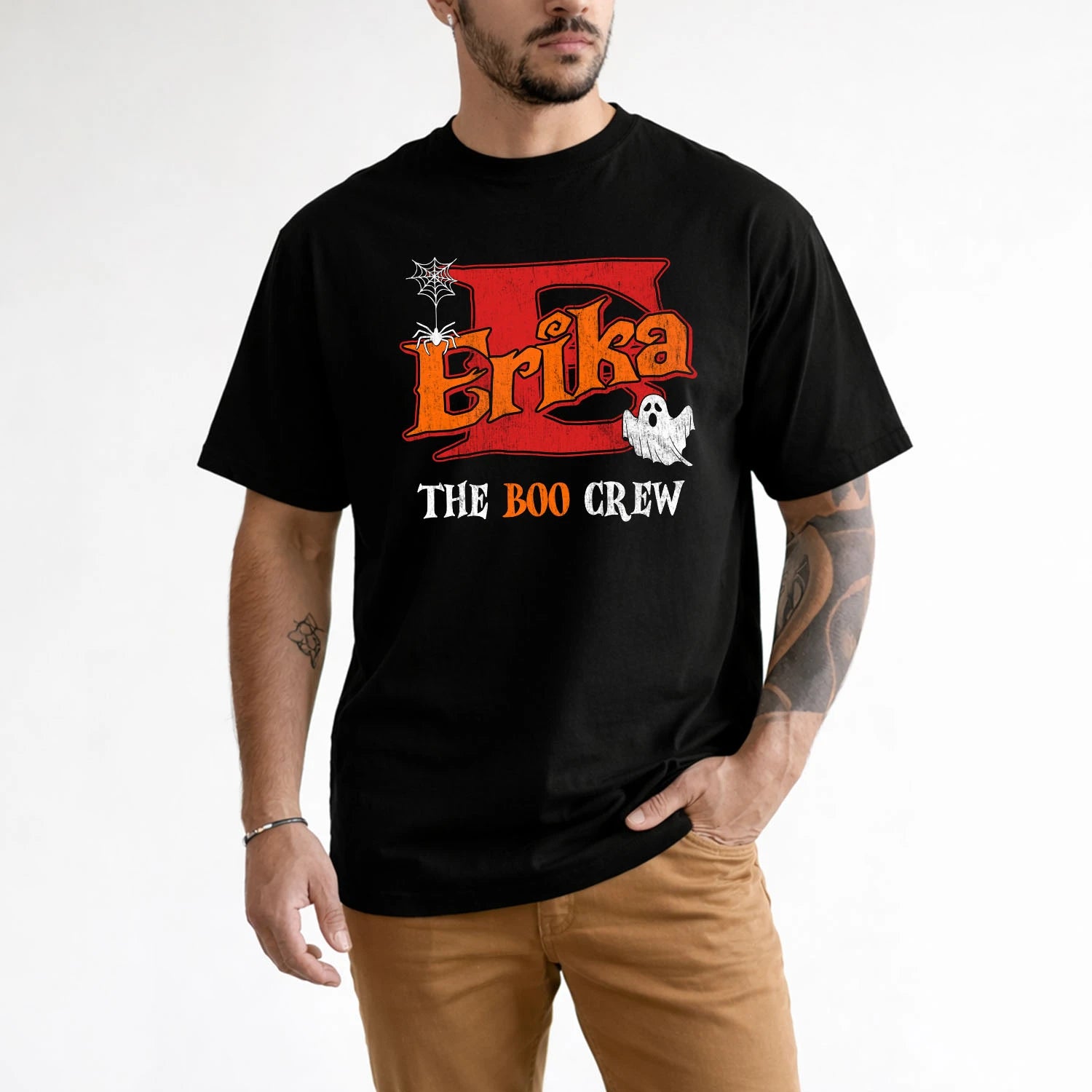 The Boo Crew Halloween Custom Name Shirt ERIKA M1-22