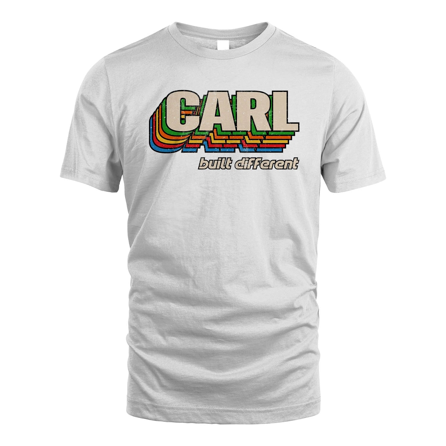 Your Name Built Different Retro Shirt CARL M1-26