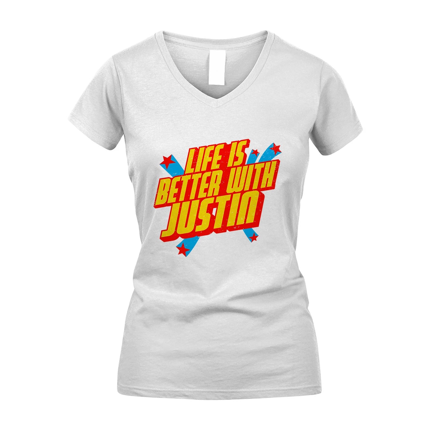Life Is Better With Your Name Retro Shirt JUSTIN M1-18