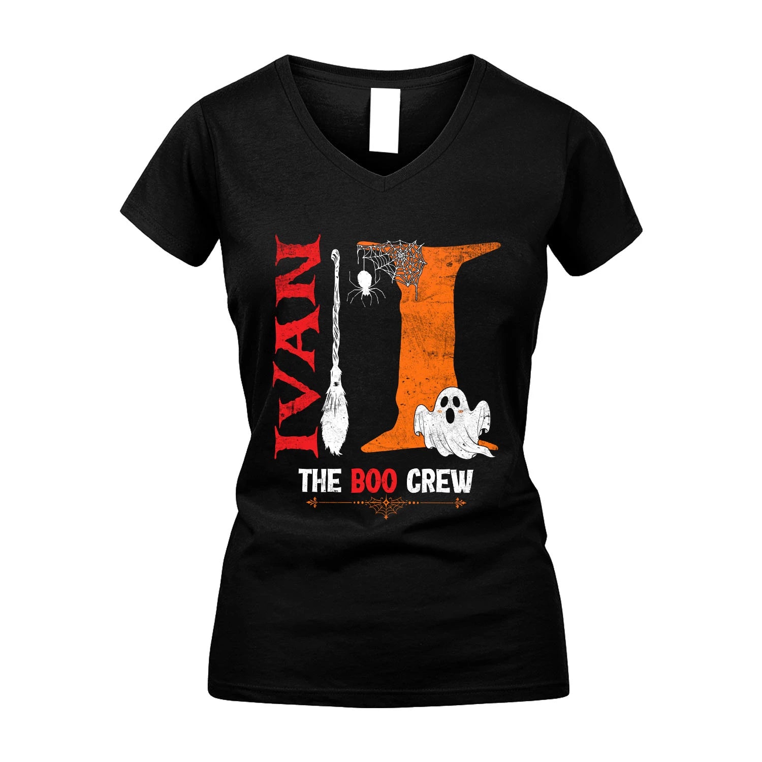 The Boo Crew Halloween With Your Name Shirt IVAN M1-23