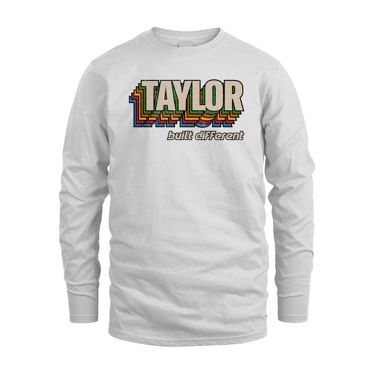 Your Name Built Different Retro Shirt TAYLOR M1-26