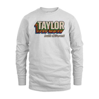 Your Name Built Different Retro Shirt TAYLOR M1-26