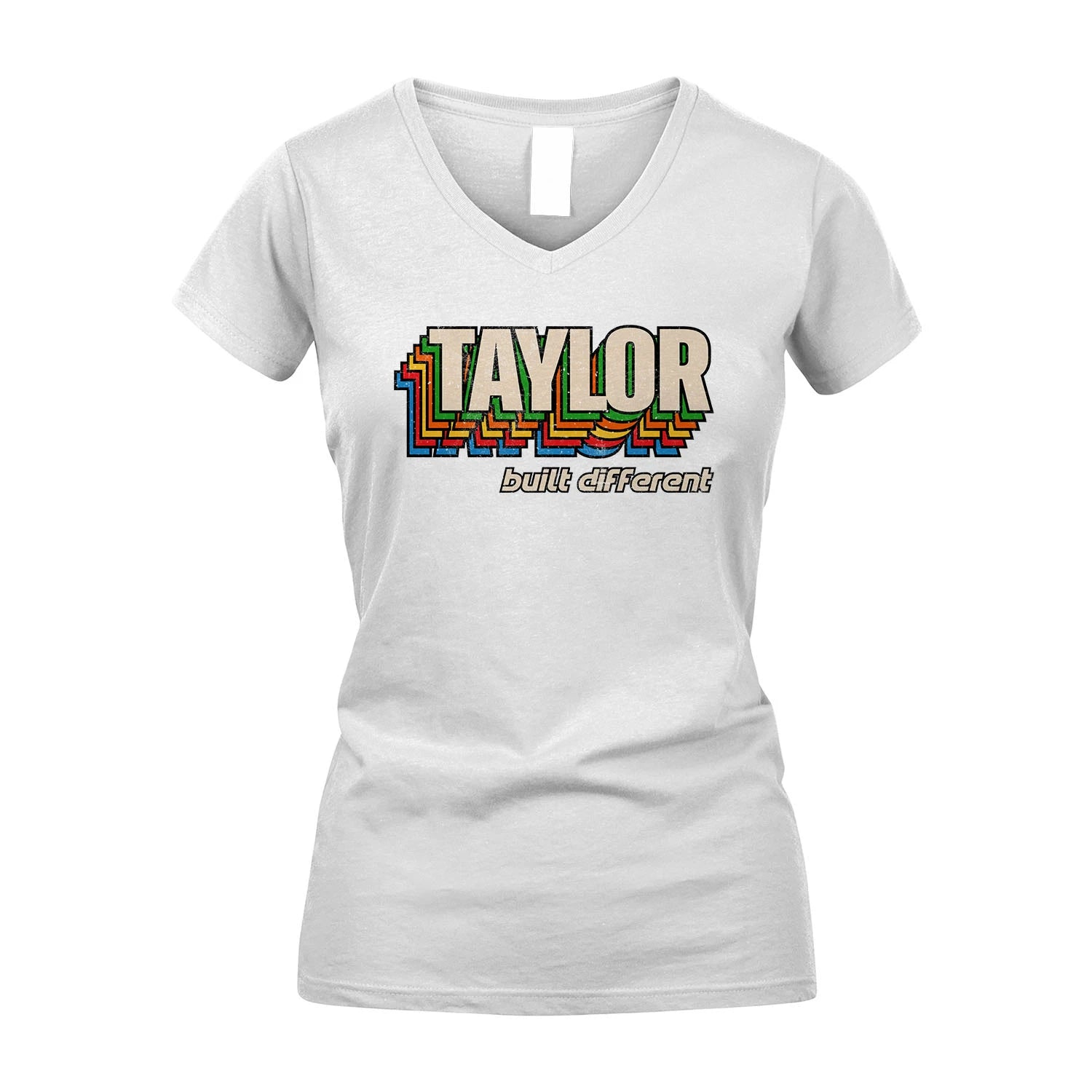 Your Name Built Different Retro Shirt TAYLOR M1-26