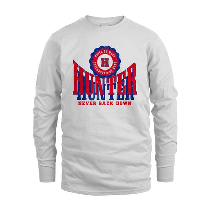Your Name Never Back Down Shirt HUNTER M1-33