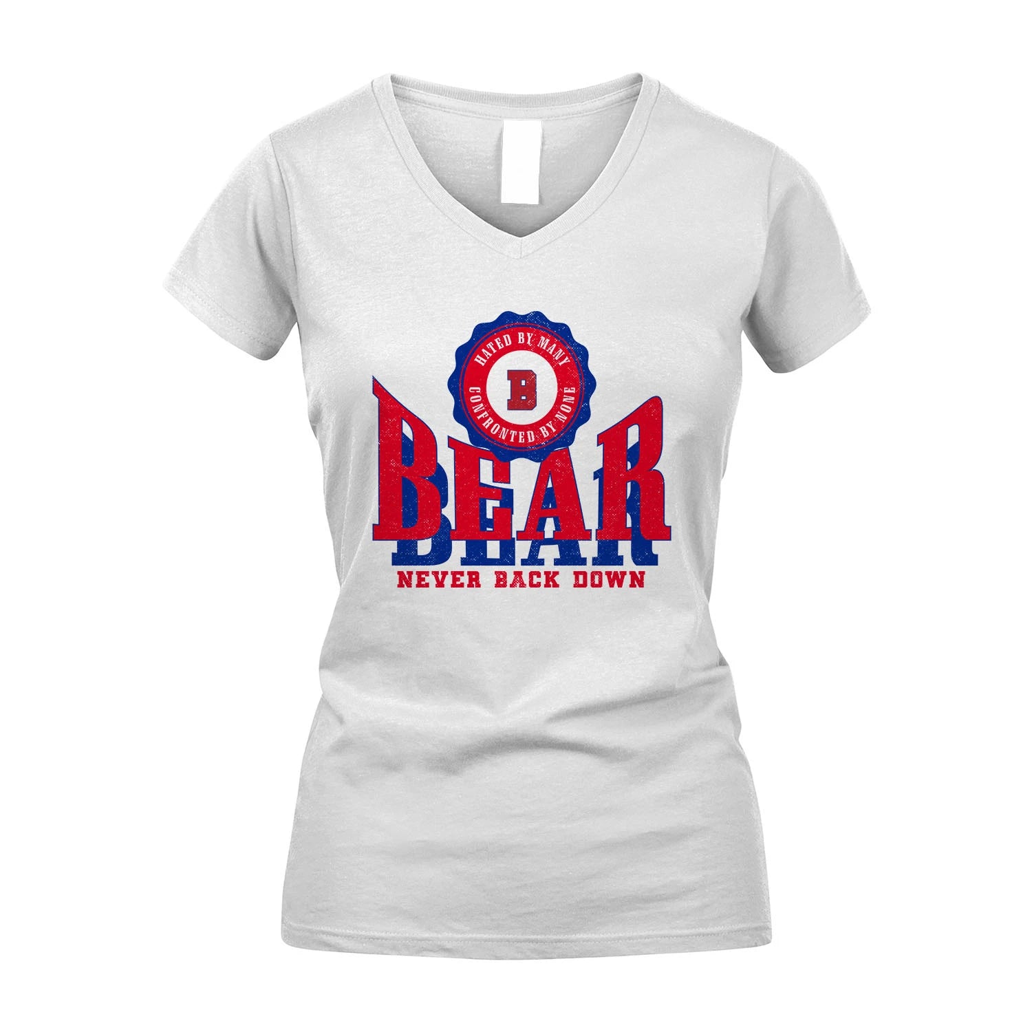 Your Name Never Back Down Shirt BEAR M1-33