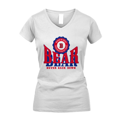 Your Name Never Back Down Shirt BEAR M1-33
