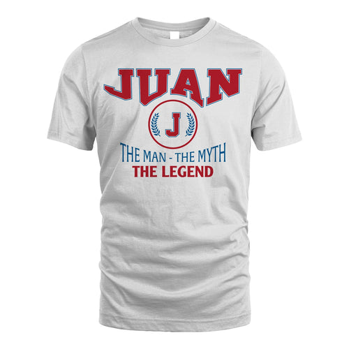 The Man The Myth The Legend Jet Style Shirt JUAN M1-9
