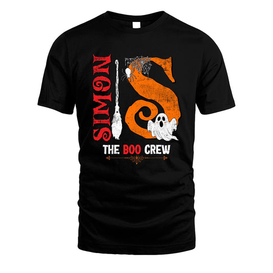 The Boo Crew Halloween With Your Name Shirt SIMON M1-23