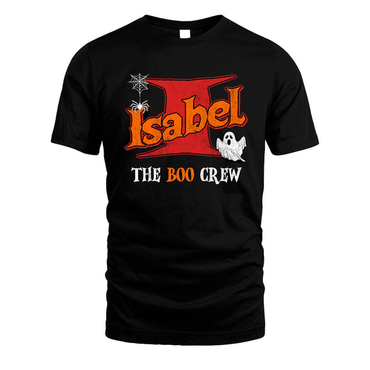 The Boo Crew Halloween Custom Name Shirt ISABEL M1-22
