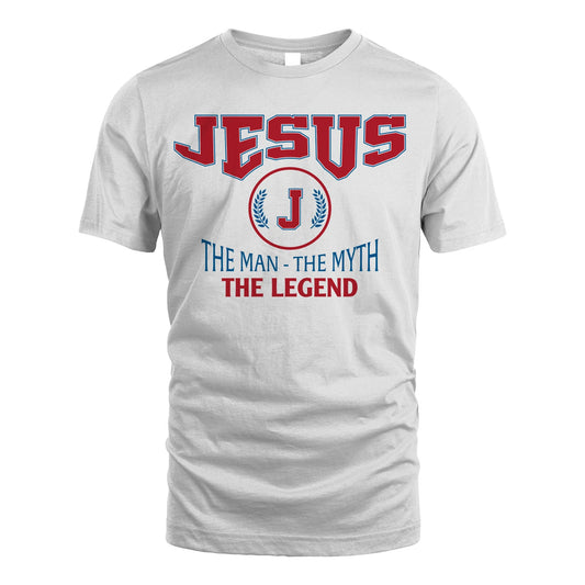 The Man The Myth The Legend Jet Style Shirt JESUS M1-9