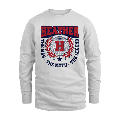 The Man The Myth The Legend Logo Shirt HEATHER M1-30