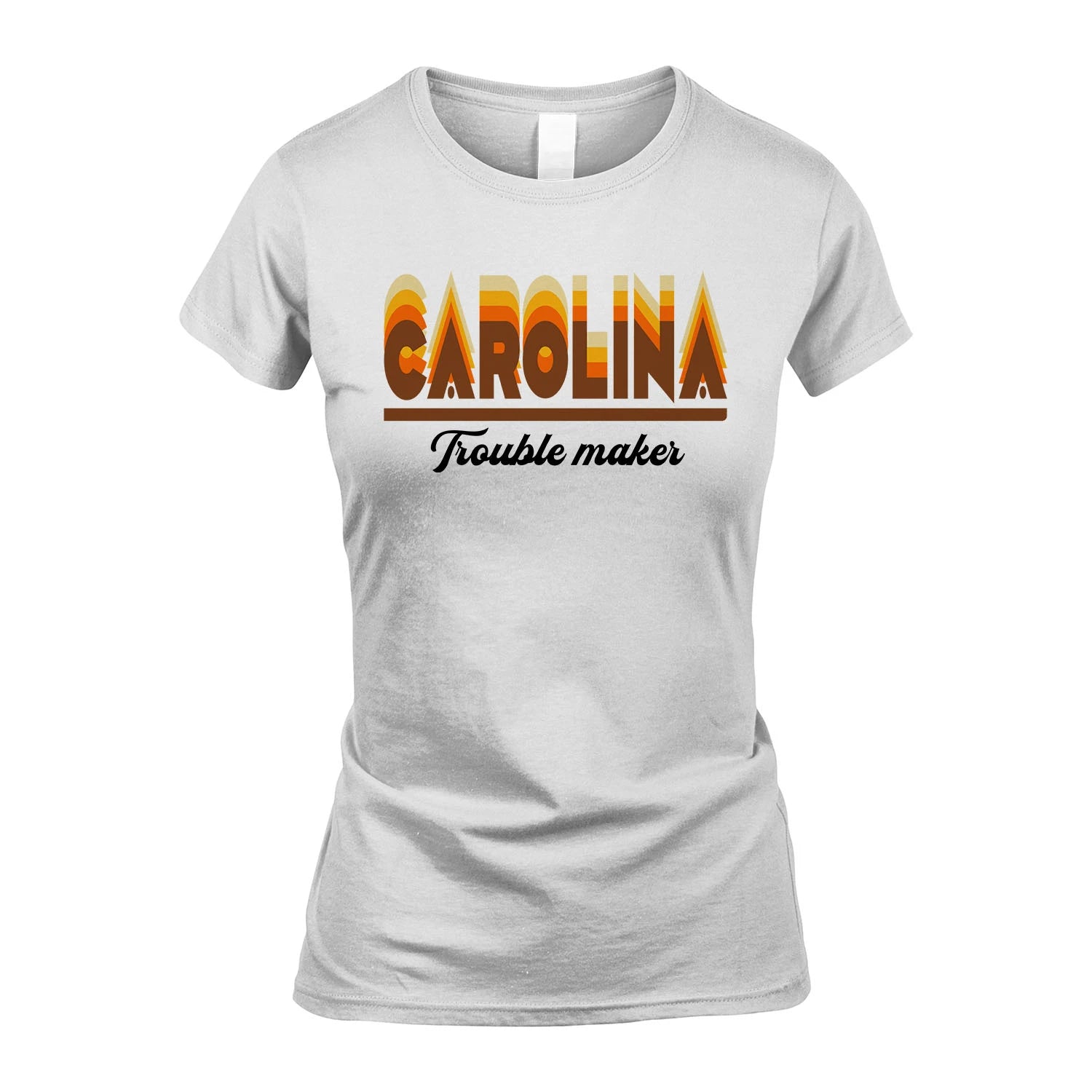 Your Name Trouble Maker Funny Shirt CAROLINA M1-34