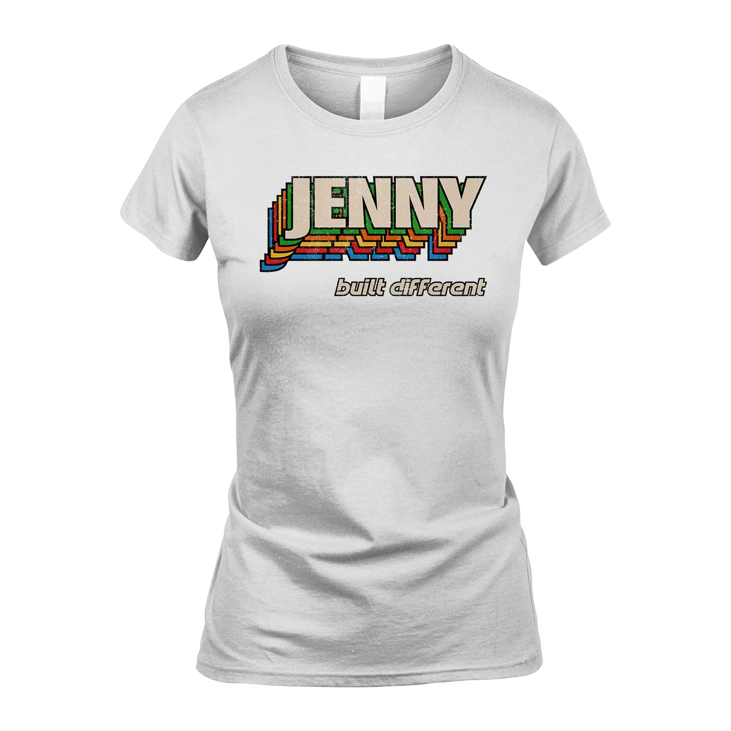 Your Name Built Different Retro Shirt JENNY M1-26