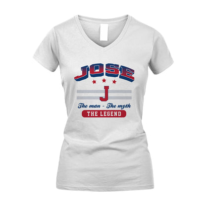 The Man The Myth The Legend With Your Name Shirt JOSE M1-35