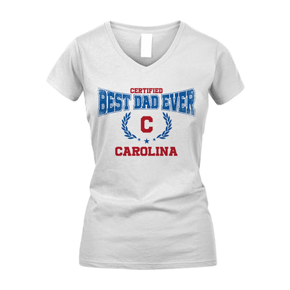 Certified Best Dad Ever Shirt CAROLINA M1-11