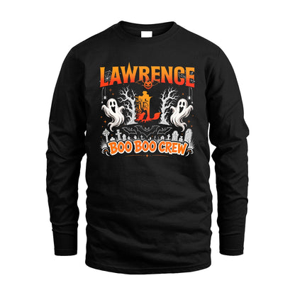 Boo Boo Crew Halloween Custom Name Shirt LAWRENCE M1-28