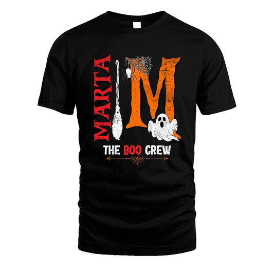 The Boo Crew Halloween With Your Name Shirt MARTA M1-23