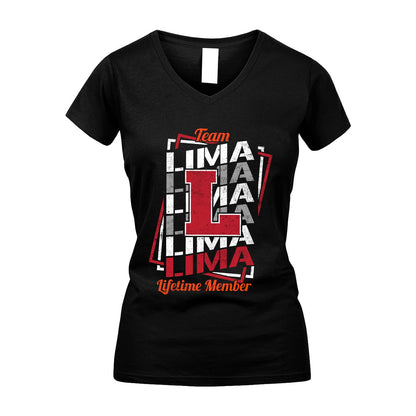 Team Your Name Lifetime Member Sporty Shirt LIMA M1-25