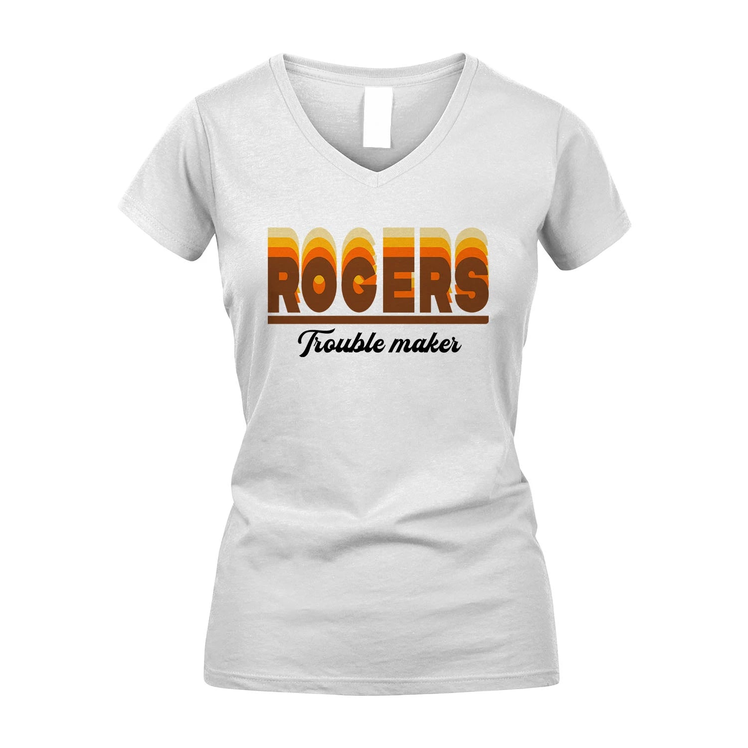Your Name Trouble Maker Funny Shirt ROGERS M1-34